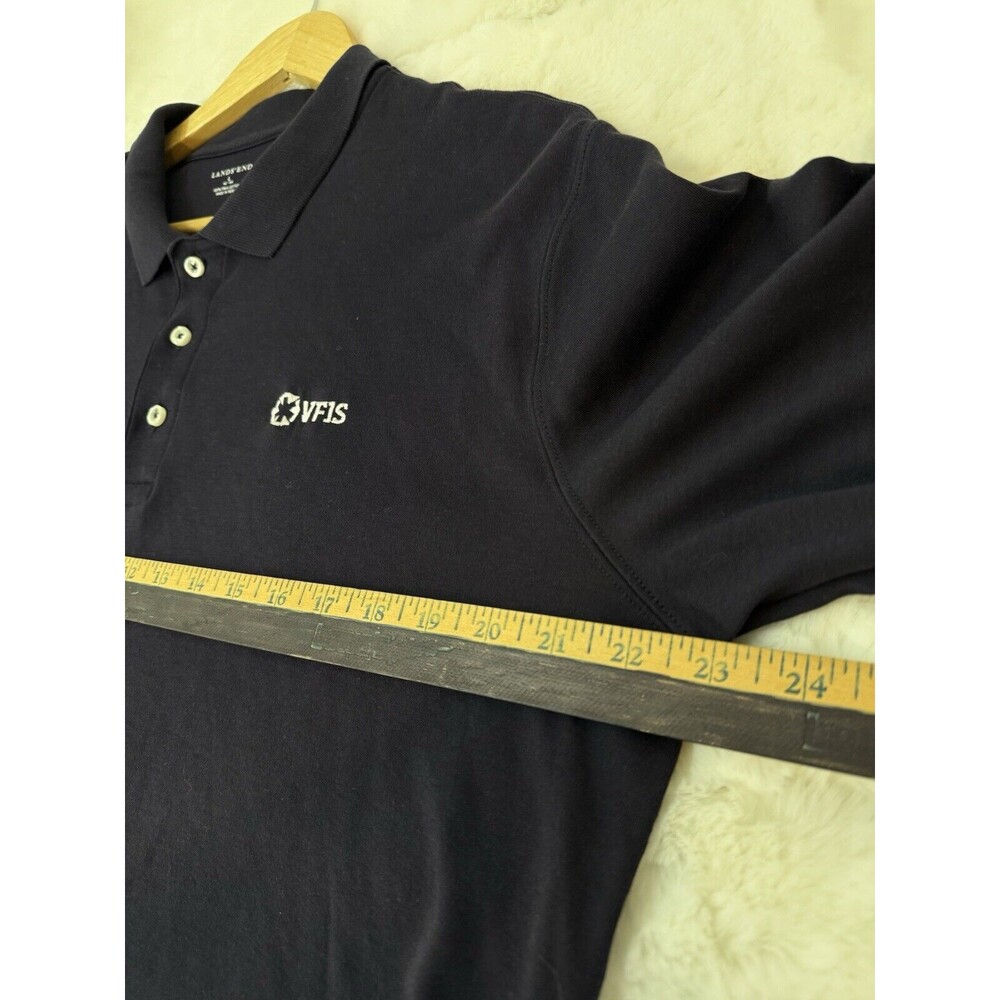 Lands End Blue Polo Shirt Large - Picture 4 of 8